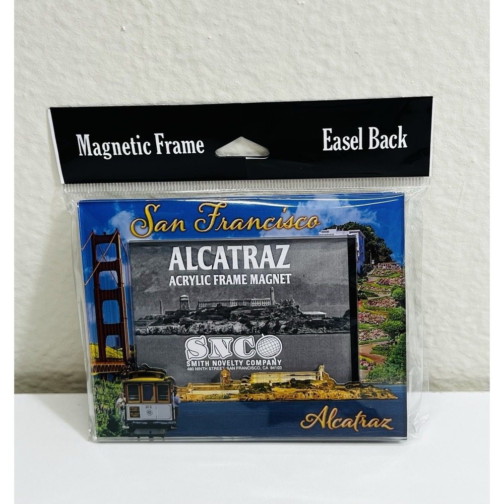 NEW‎ San Francisco Alcatraz Photo Frame for 4" X 5" Magnetic Frame Easel Back